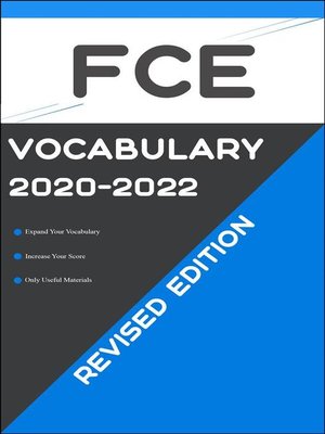 cover image of FCE Test Vocabulary 2020